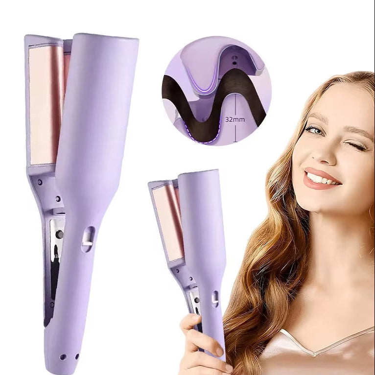 32MM Hair Curler Curling Tool Egg Roll Lasting Styling Fast Heating Deep Wave Electric Curling Iron 4 Temperature Adjustable