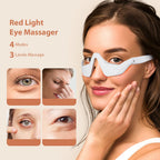 3D EMS Eye Massager with Heat & Red Light Therapy – Dark Circles & Puffiness Relief
